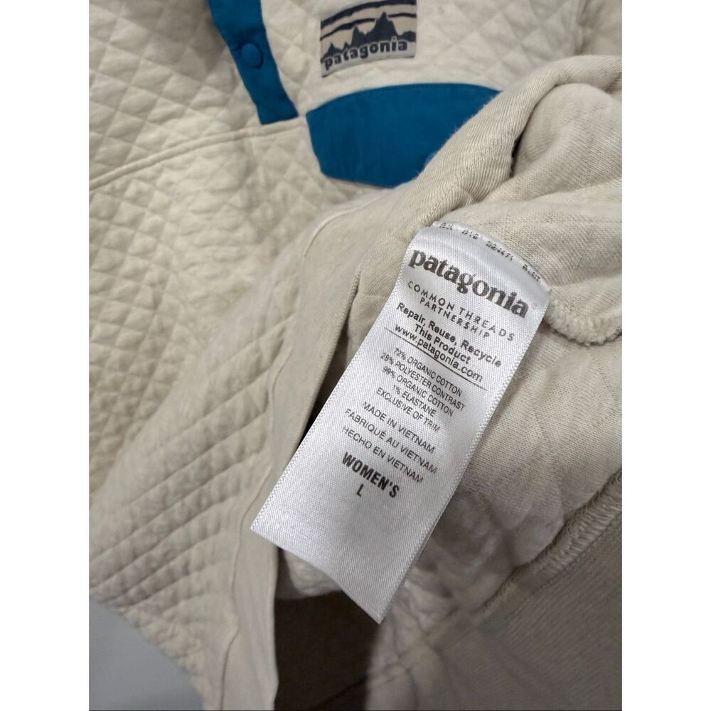 Patagonia Organic Cotton Quilt Snap-T Pull L - Picture 5 of 6